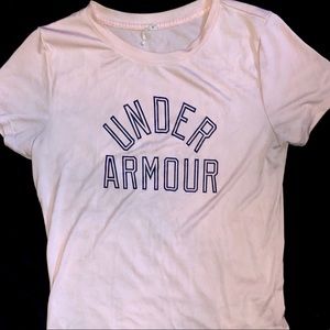 UNDER ARMOUR LIGHT PINK TEE